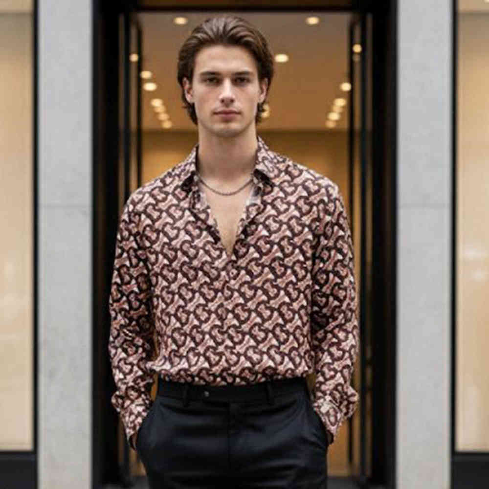 Brown Burberry Black Premium Quality Shirt