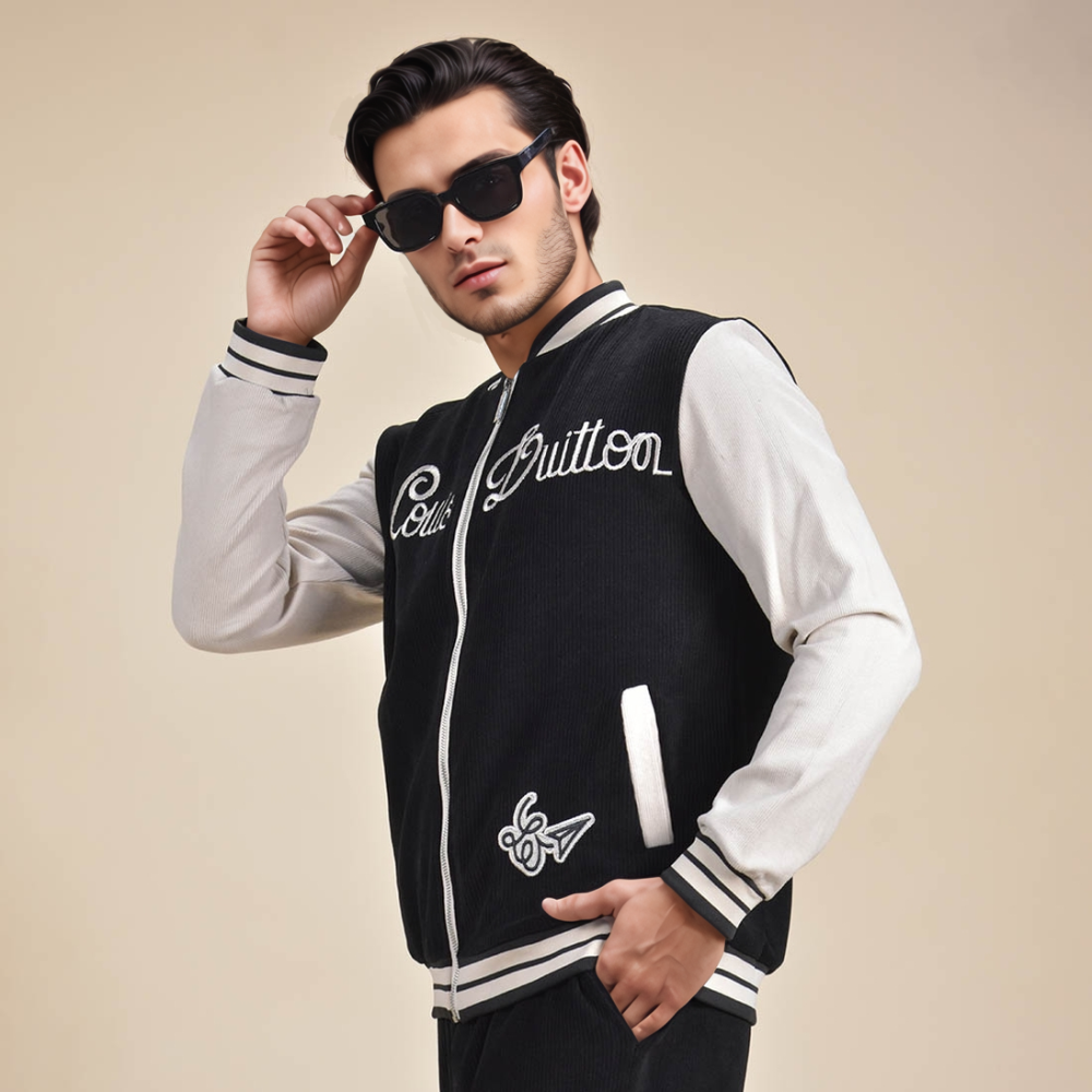 Louis Vuitton Black Premium Luxury Mens Tracksuit