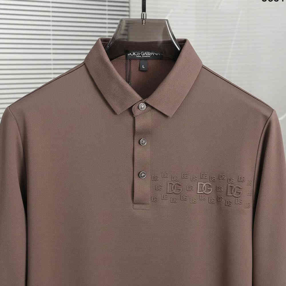 Dolce & Gabbana Brown Premium Quality Full Sleeves T-shirt-1