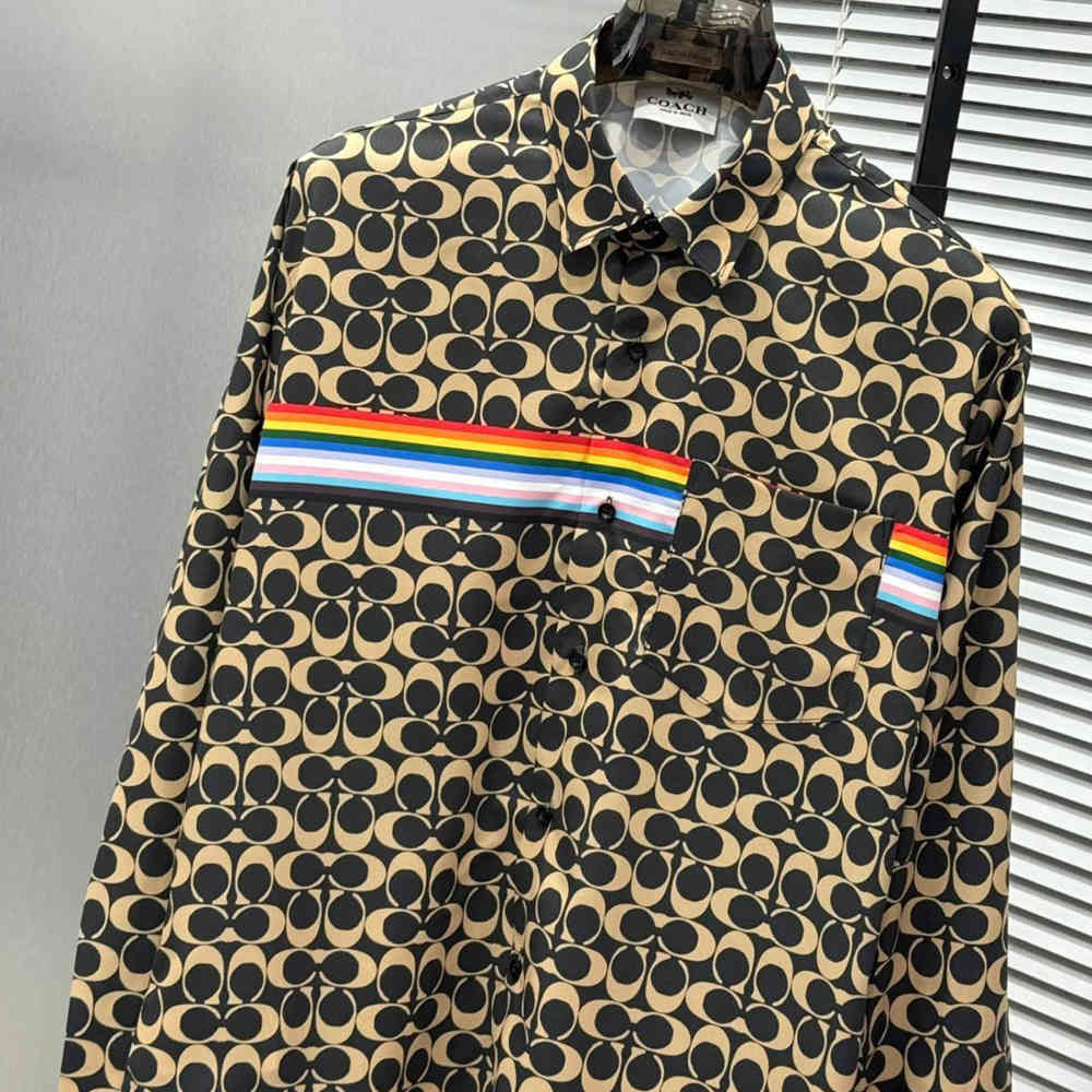 Coach Embroidered Black Premium Cotton Shirt-1