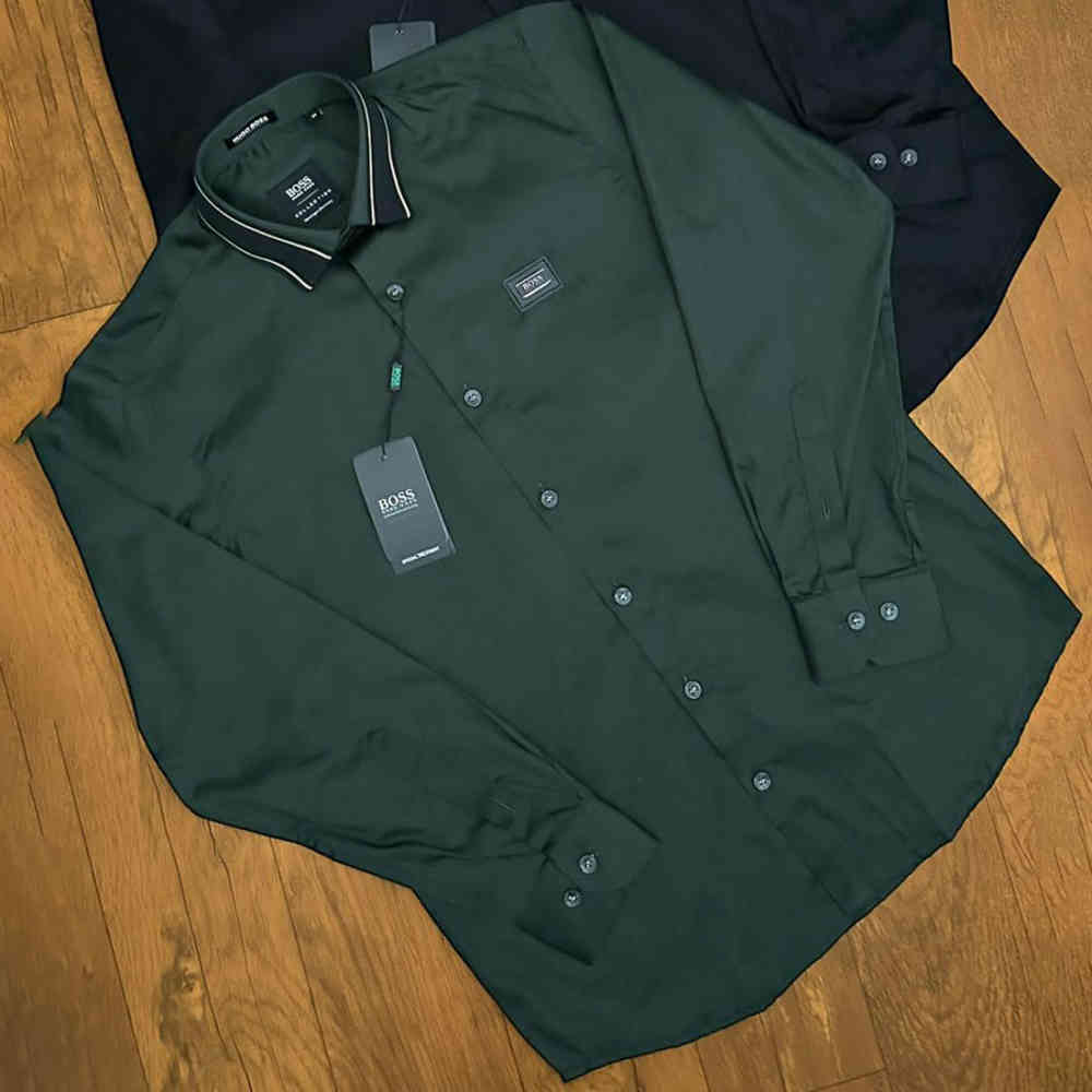 Hugo Boss Green Premium Quality Shirt-1