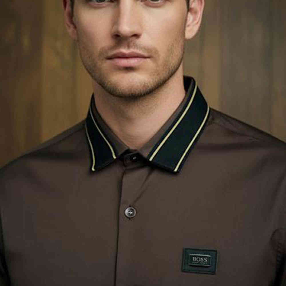 Brown Hugo Boss Green Premium Quality Shirt