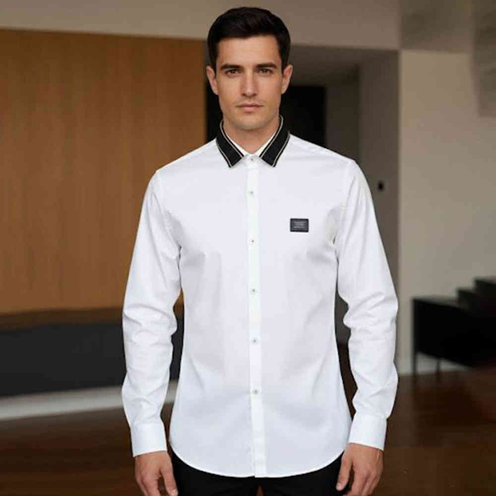 White Hugo Boss Green Premium Quality Shirt