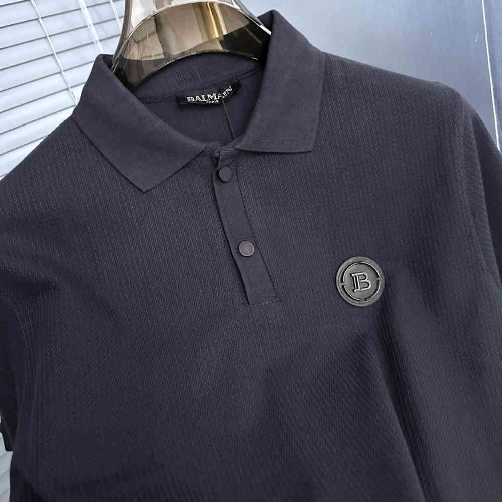 Balmain Blue Premium Quality Polo T-shirt-1