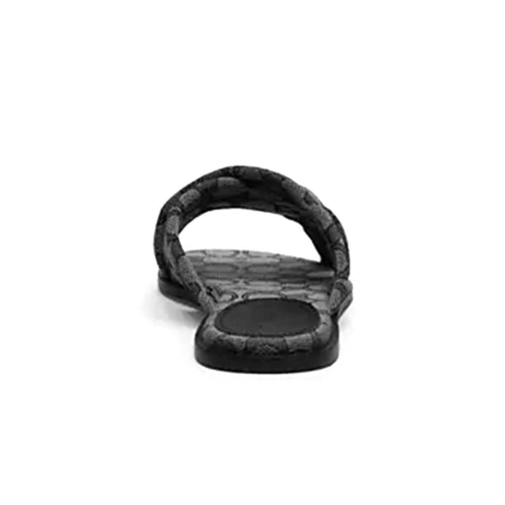 Coach Black Criss Cross Women's Flat Sandal-thumb-3
