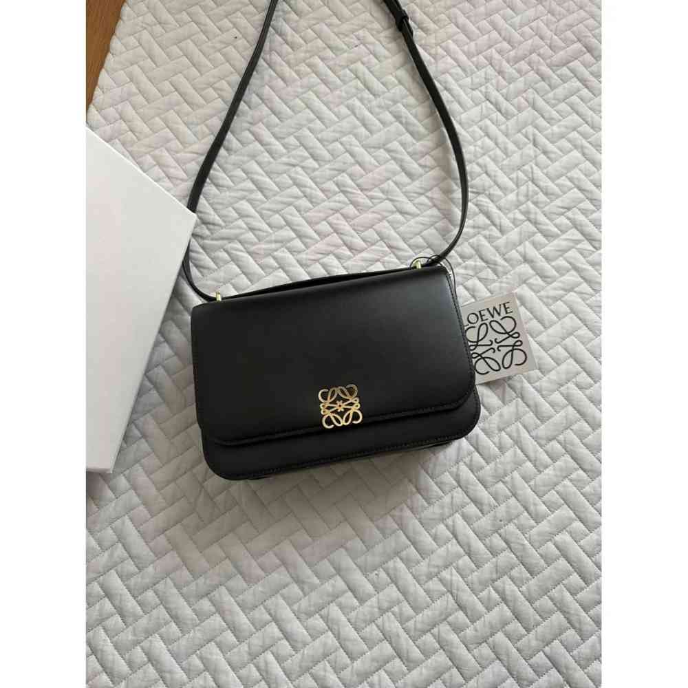 Loewe Paseo Plated Black Sling Bag-thumb-0