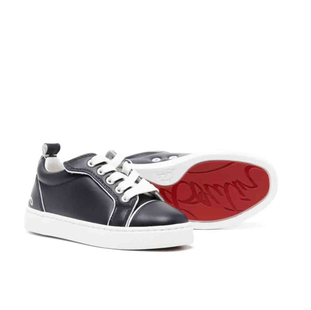 Black Christian Louboutin Junior leather White Sneakers
