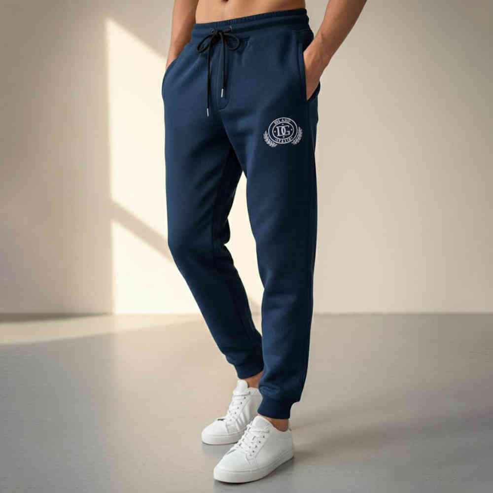 Blue Dolce & Gabbana White Premium Quality Warm Track Pant