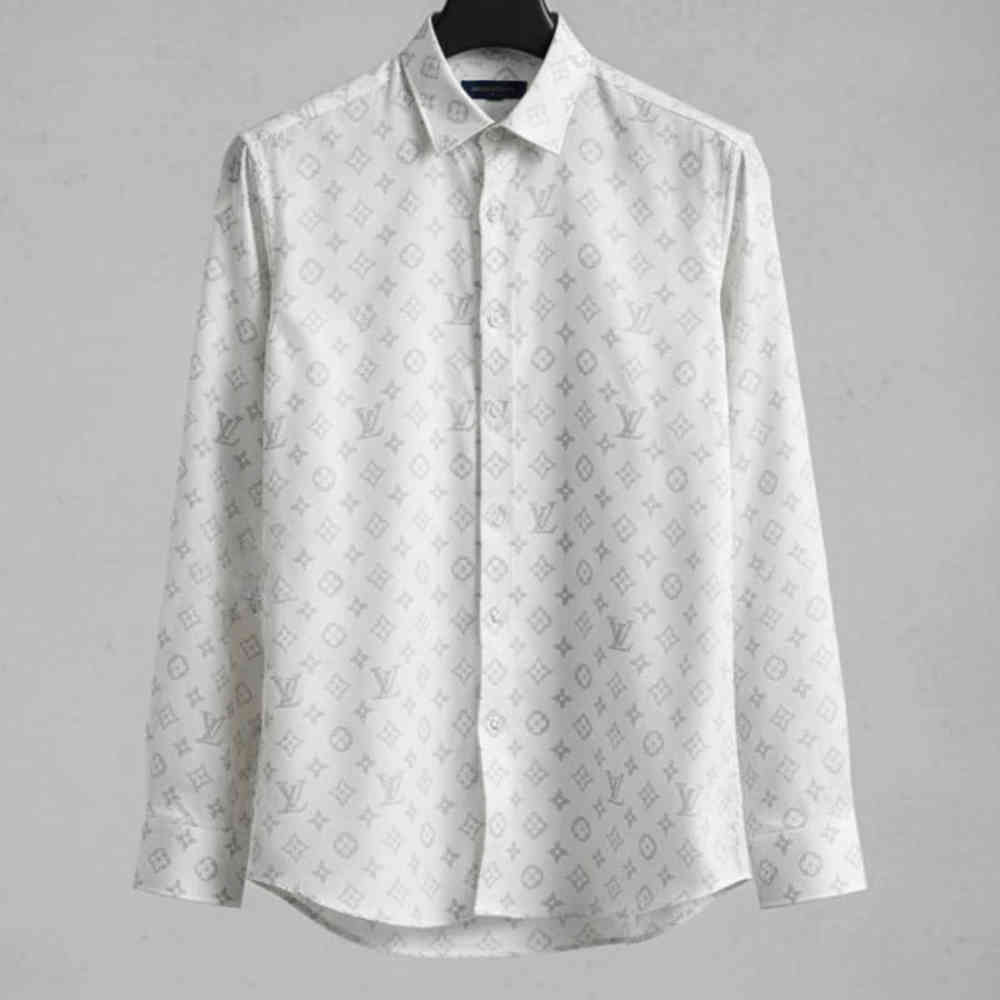 Louis Vuitton Monogram White Premium Cotton Shirt-1