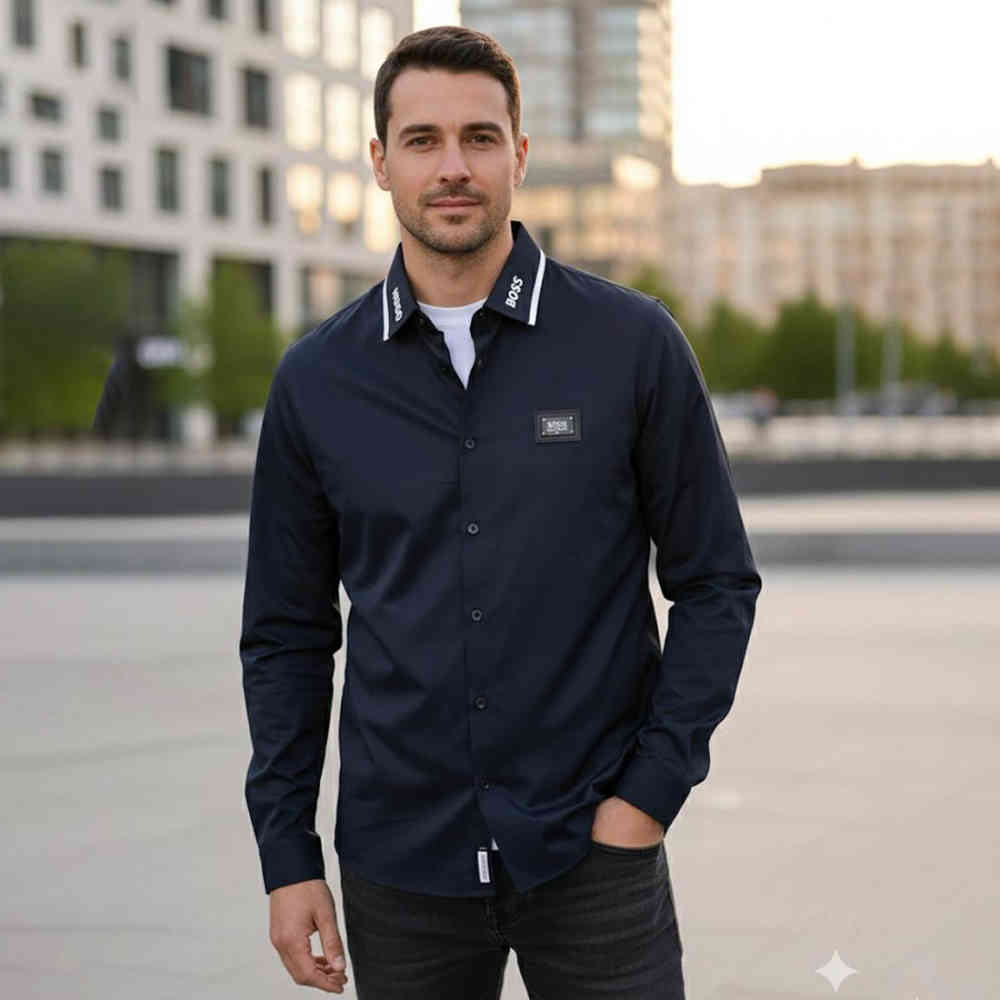 Blue Hugo Boss Black Premium Quality Shirt