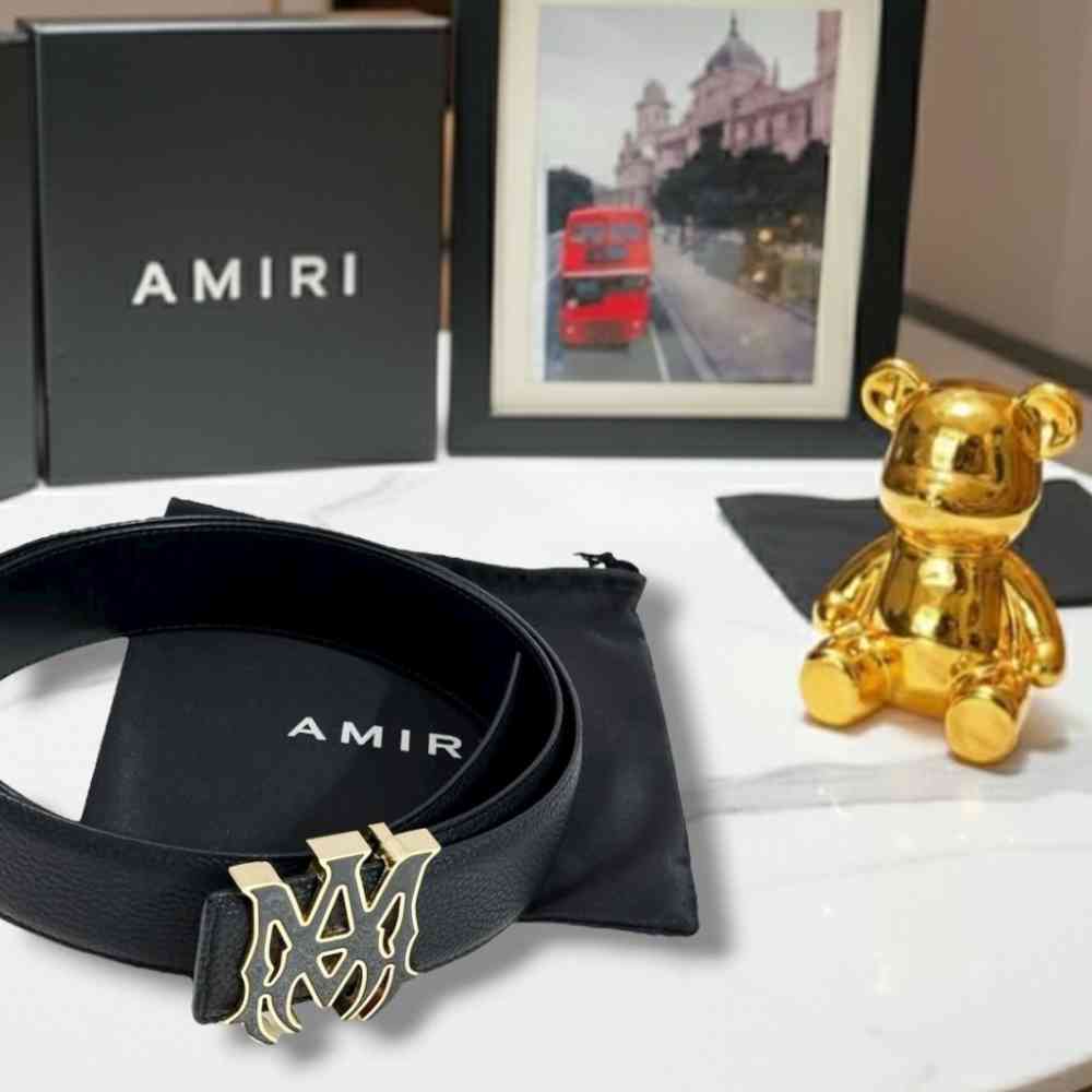 Amiri Black Premium Quality Belt-1
