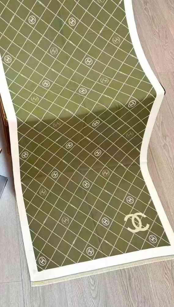 Chanel Designer Green Woolen Stole-3