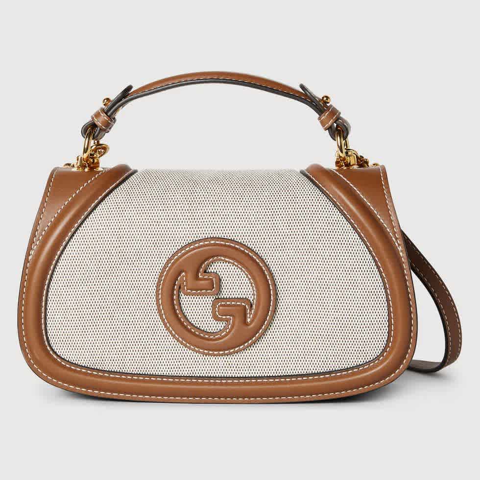 Beige Gucci Blondie Brown Sling Bag