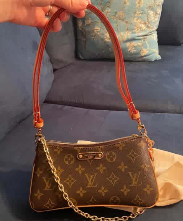 Brown Louis Vuitton Black Pocchette With Dual Compartment Handbag