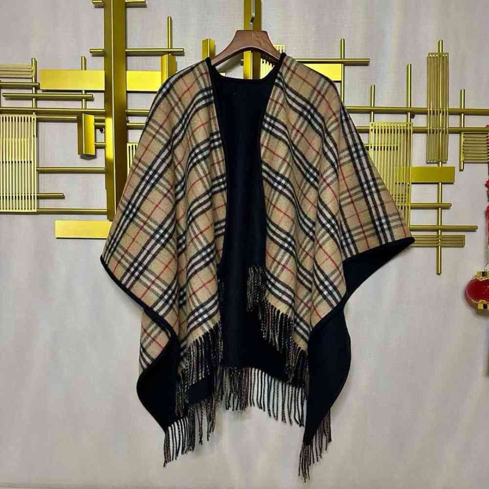 Burberry Brown/Black Premium Quality Ponchu-thumb-0