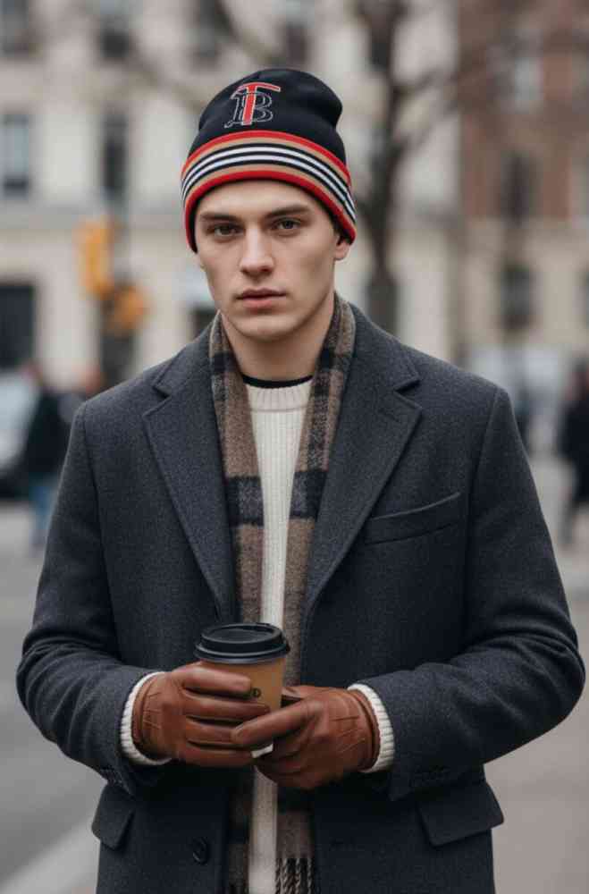 Burberry Black Cashmere Beanie-1