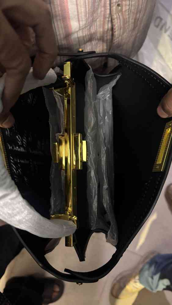 Fendi  Zucca Black Peekaboo Handbag-1