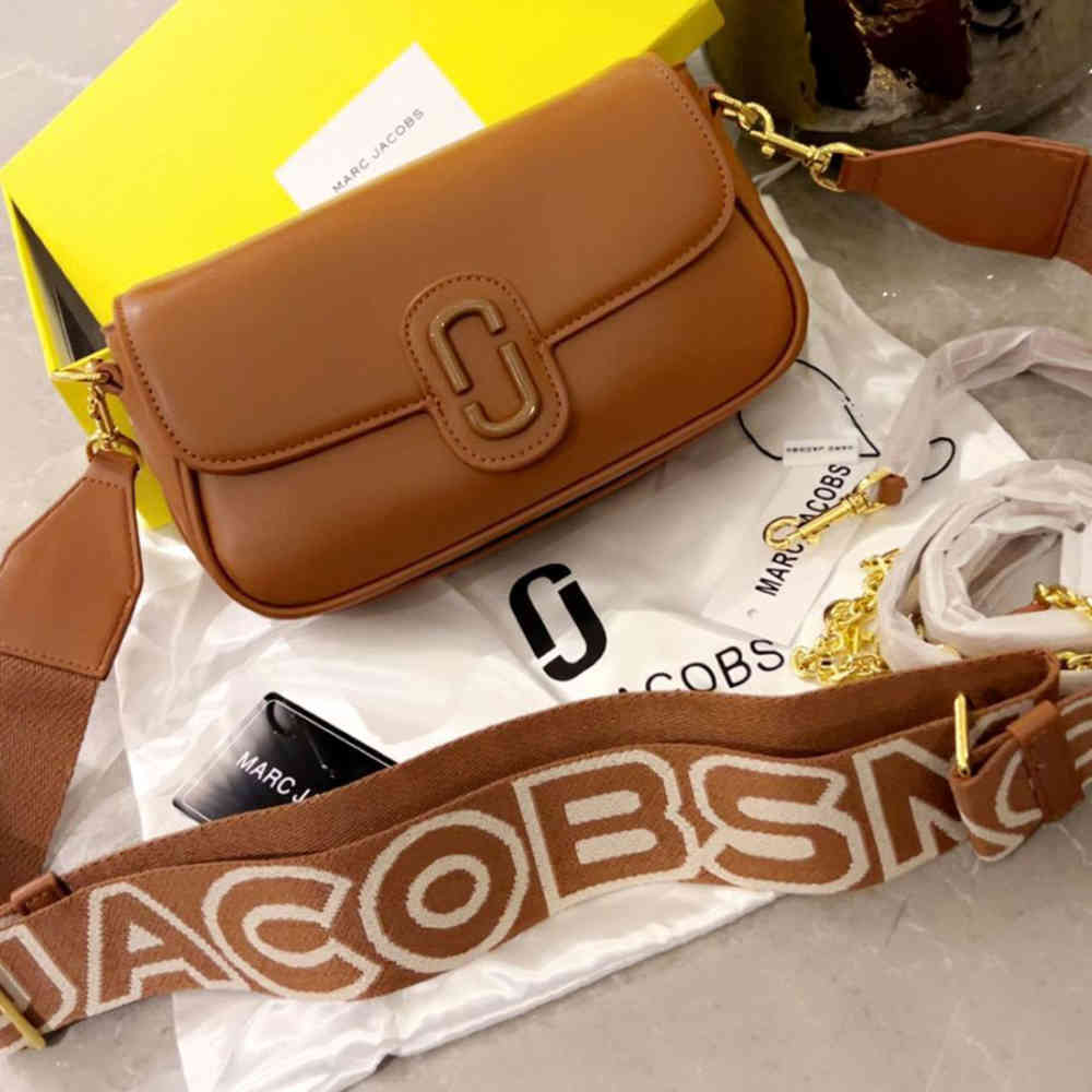 Brown Marc Jacobs The Clover Genuine Pink Leather Bag