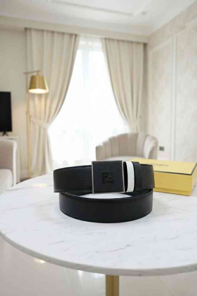 Black Fendi Golden Premium Quality Authentic Belt