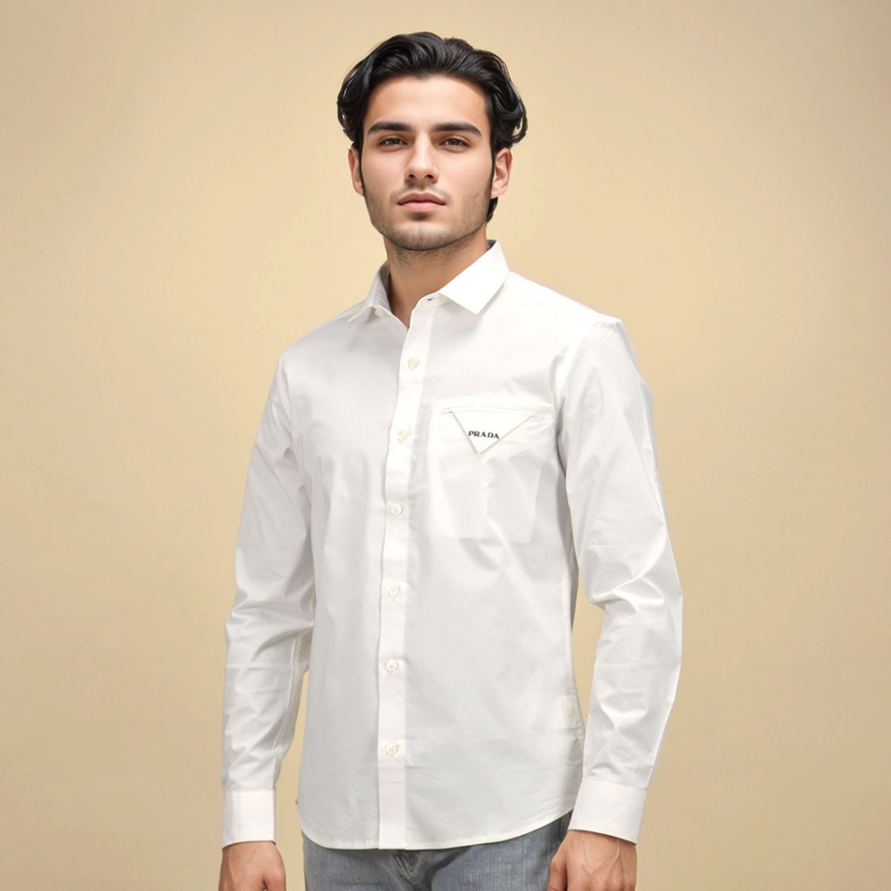 White Prada Black Premium Quality Shirt