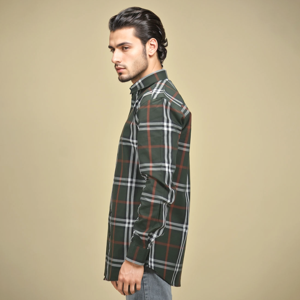 Burberry Green Premium Quality Shirt-2