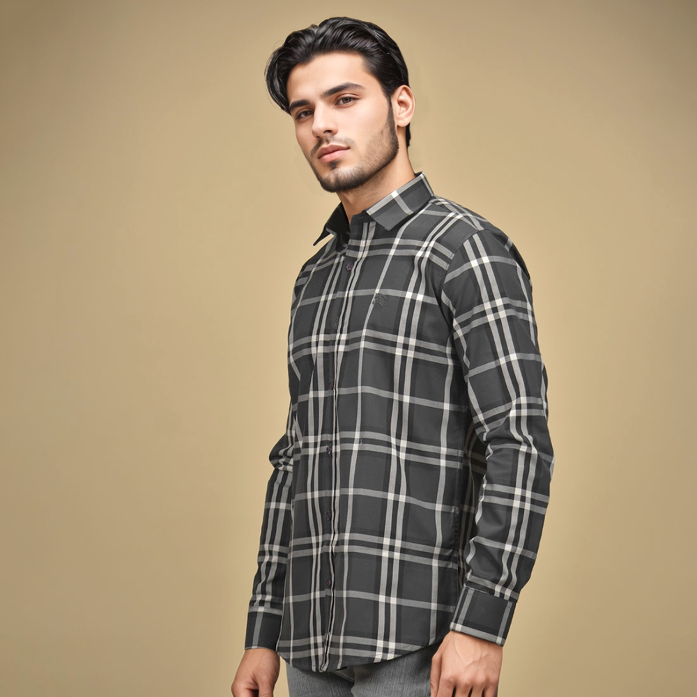 Black Burberry Green Premium Quality Shirt