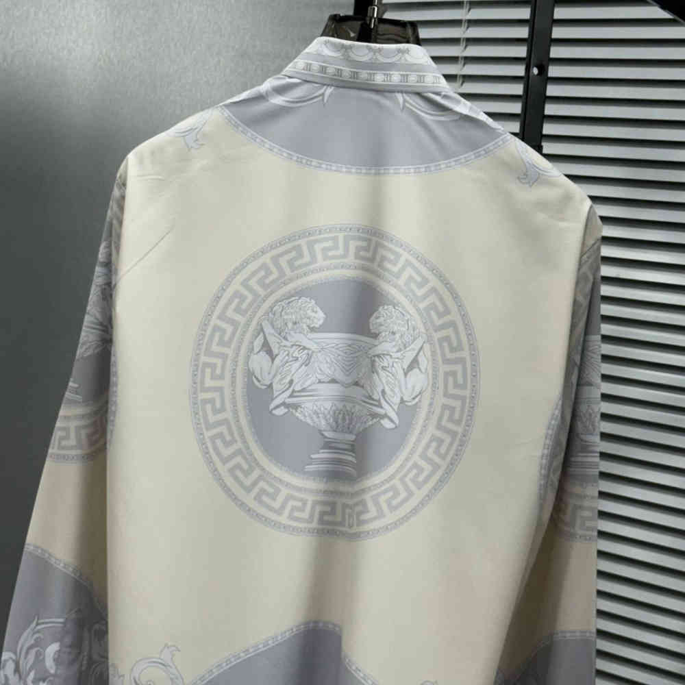 Versace Grey Premium Cotton Shirt-4