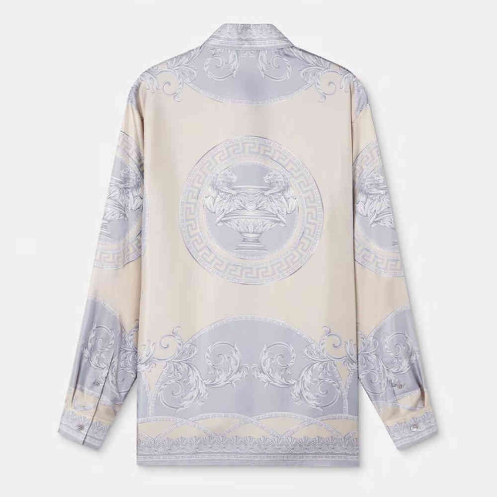Versace Grey Premium Cotton Shirt-1