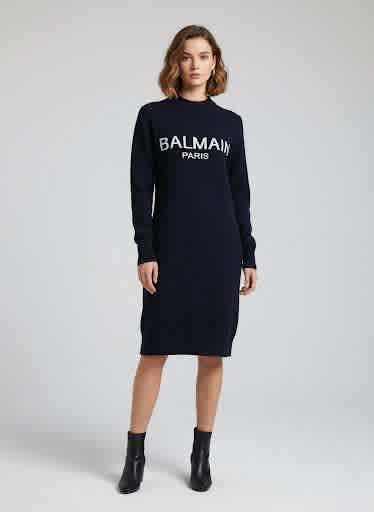 Blue Balmain Paris Pink Premium Quality Sweatshirt