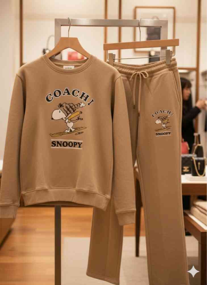 Coach Brown Premium Quality Co-ord Set-1