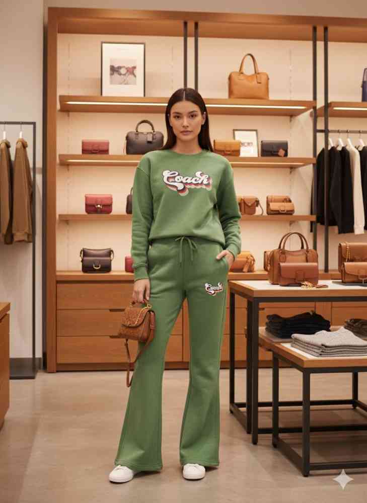 Coach Green Premium Quality Co-ord Set-1