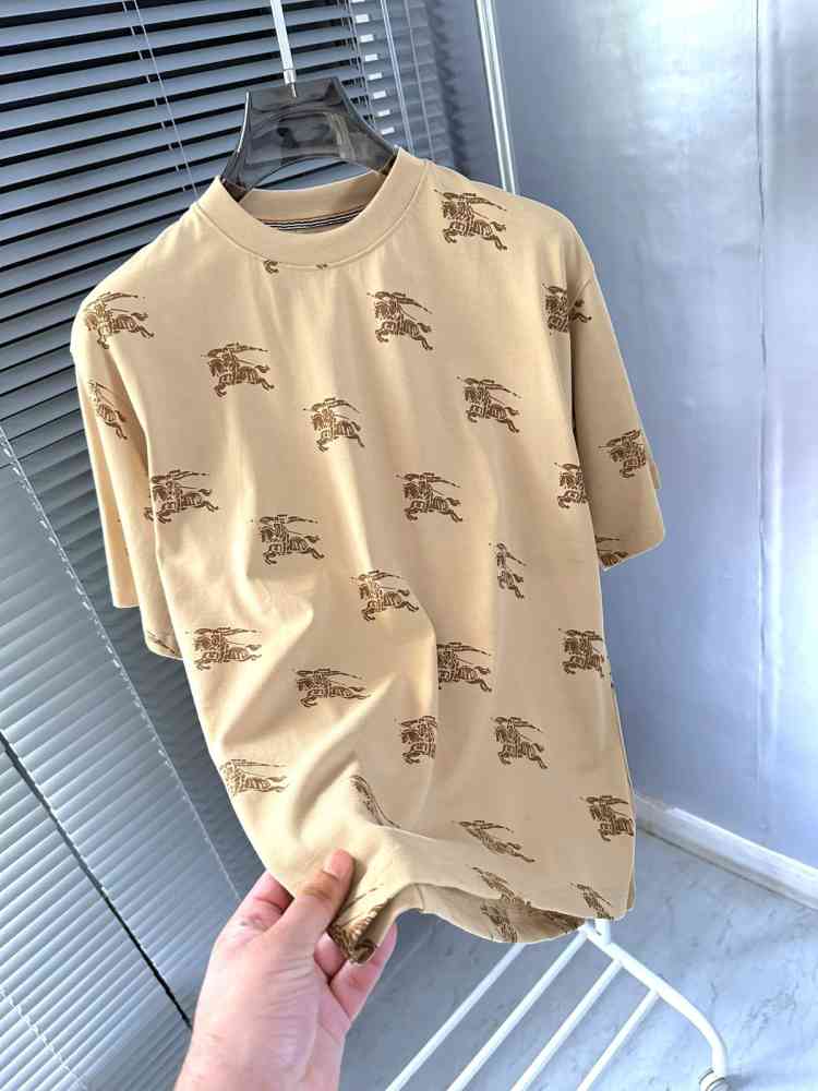 Burberry Brown Premium Exclusive Polo T-shirt-thumb-1