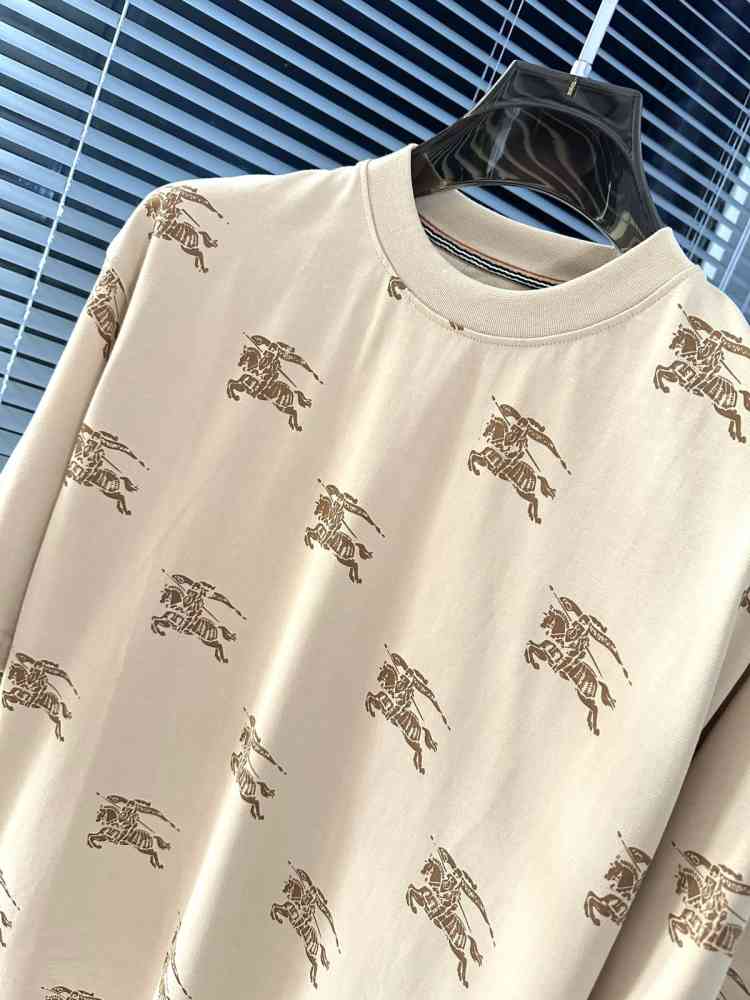 Burberry Brown Premium Exclusive Polo T-shirt-thumb-2