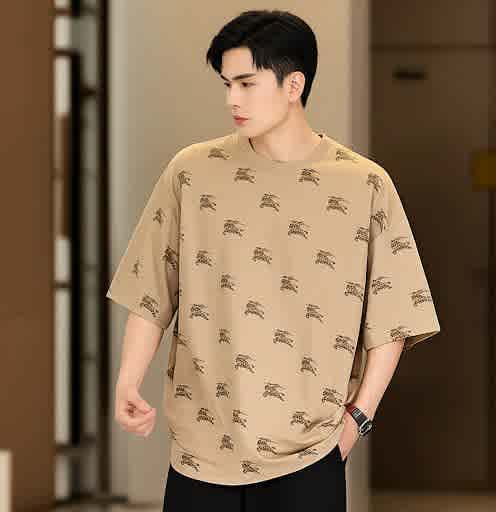 Burberry Brown Premium Exclusive Polo T-shirt-thumb-0