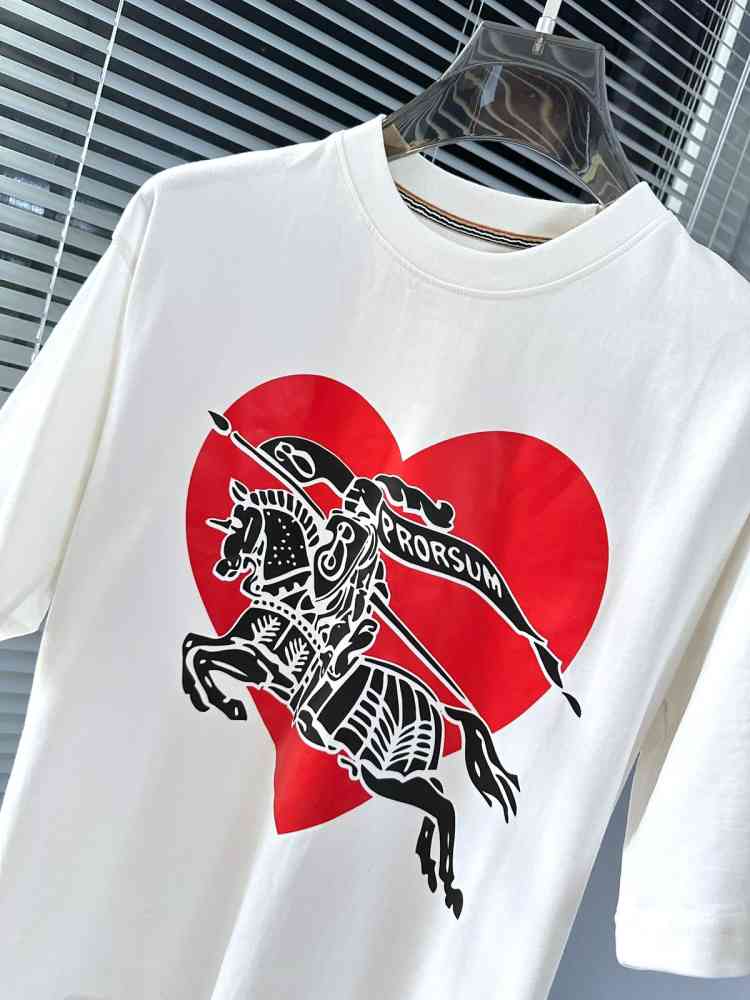 Burberry White Premium Exclusive Polo T-shirt-thumb-2