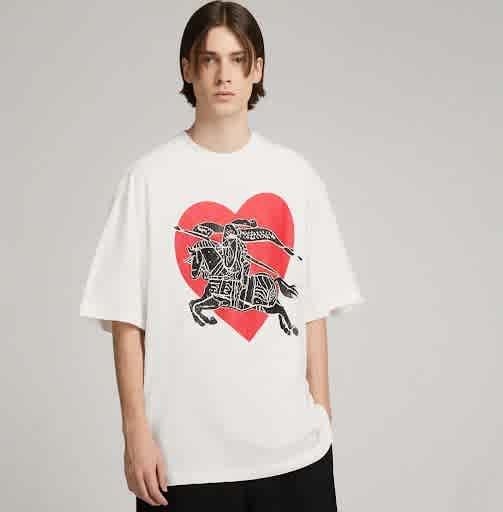 Burberry White Premium Exclusive Polo T-shirt-thumb-0