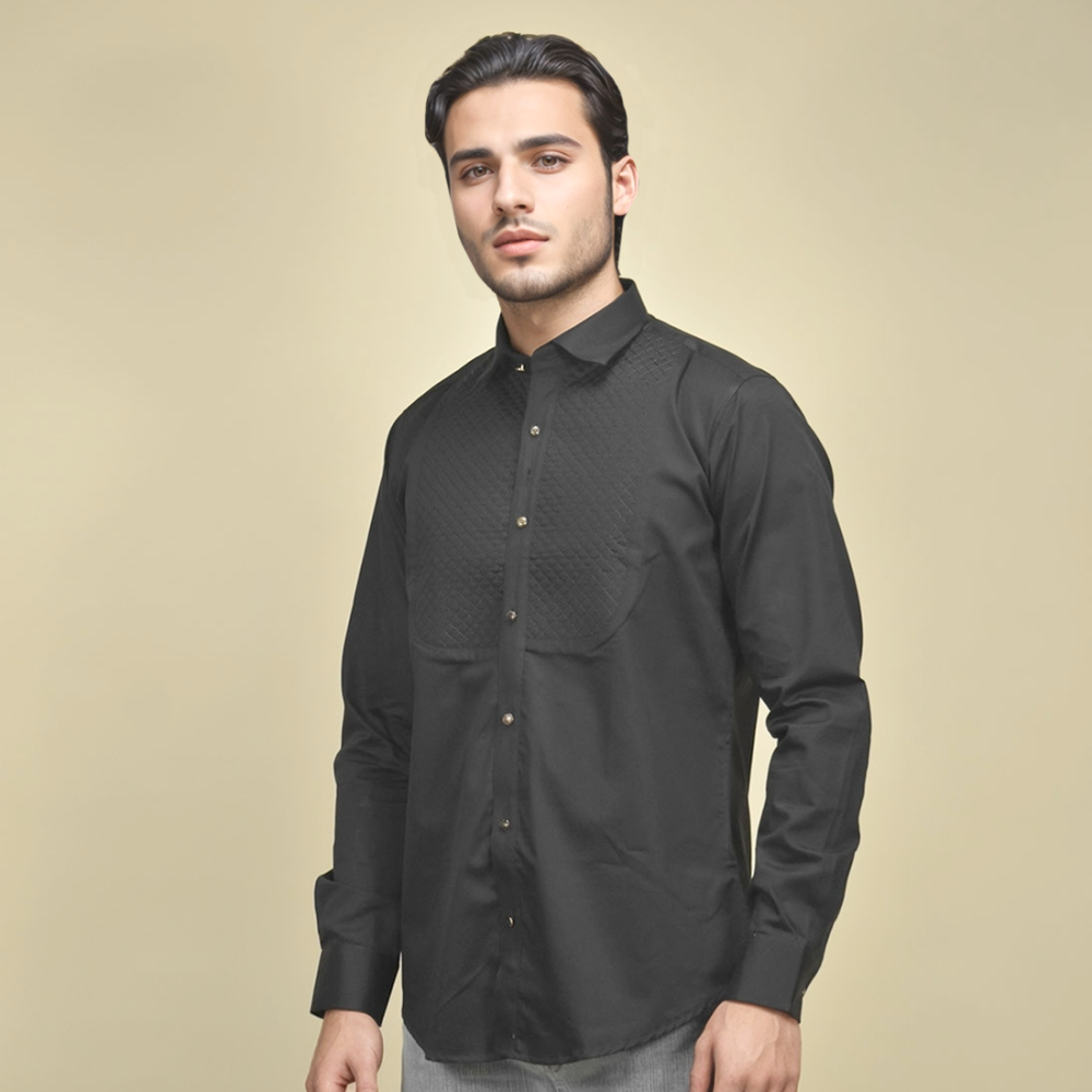 Black Versace White Premium Luxury Cotton Shirt