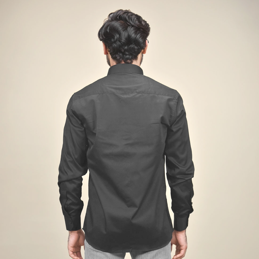 Armani Exchange Black Premium Plain Shirt-3
