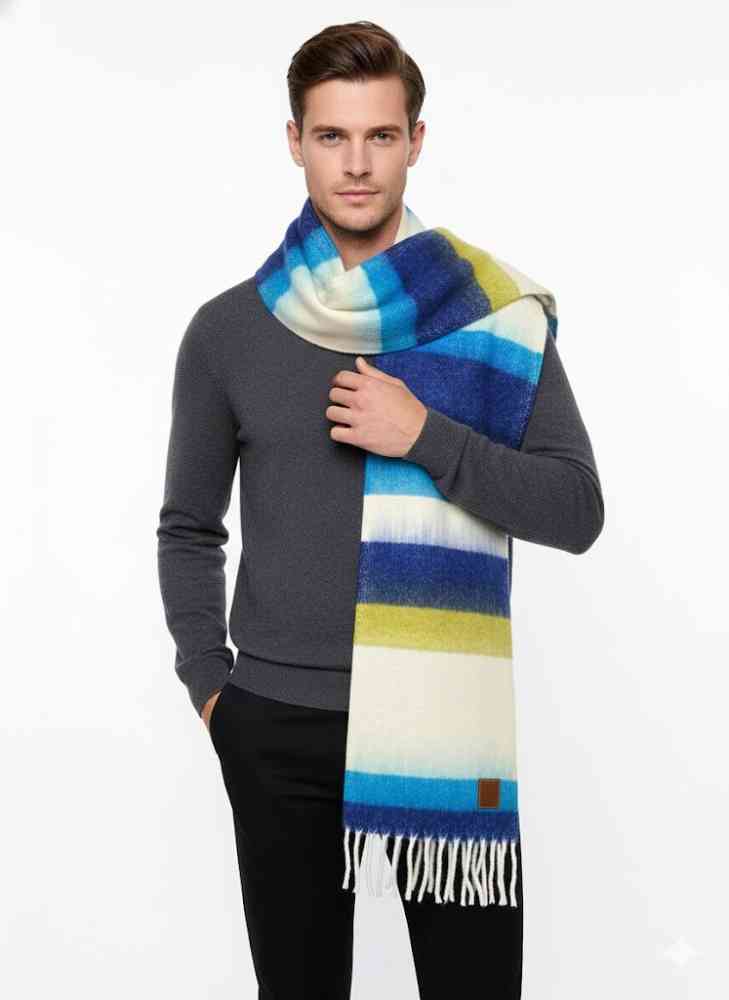 Loewe Anagram Multi Woollen Stole-thumb-0