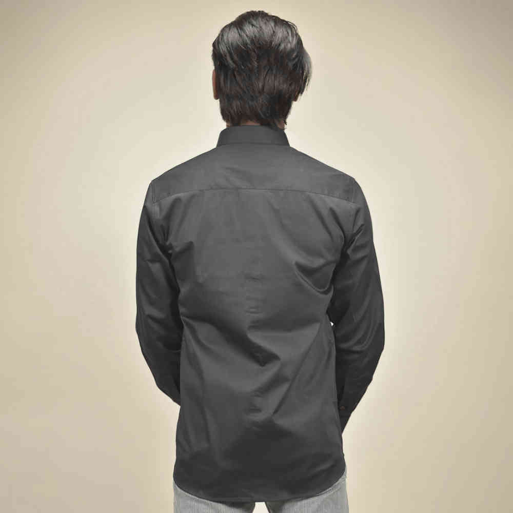 Burberry Embroidered Black Cotton Premium Shirt-3