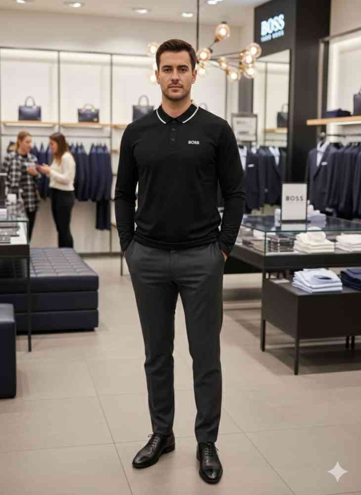 Hugo Boss Black Premium Quality Full Sleeves Tees-1