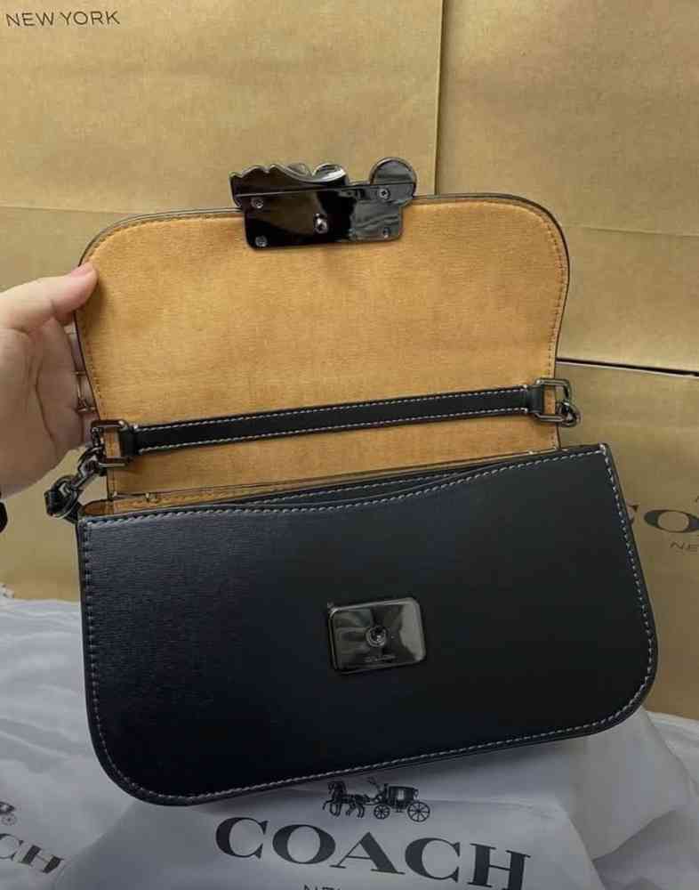 Coach Harper Black Saddle Shoulder Bag-1
