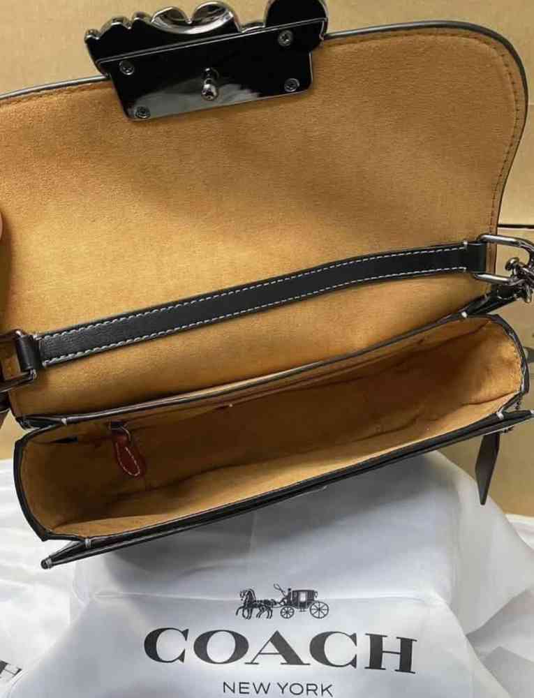 Coach Harper Black Saddle Shoulder Bag-2