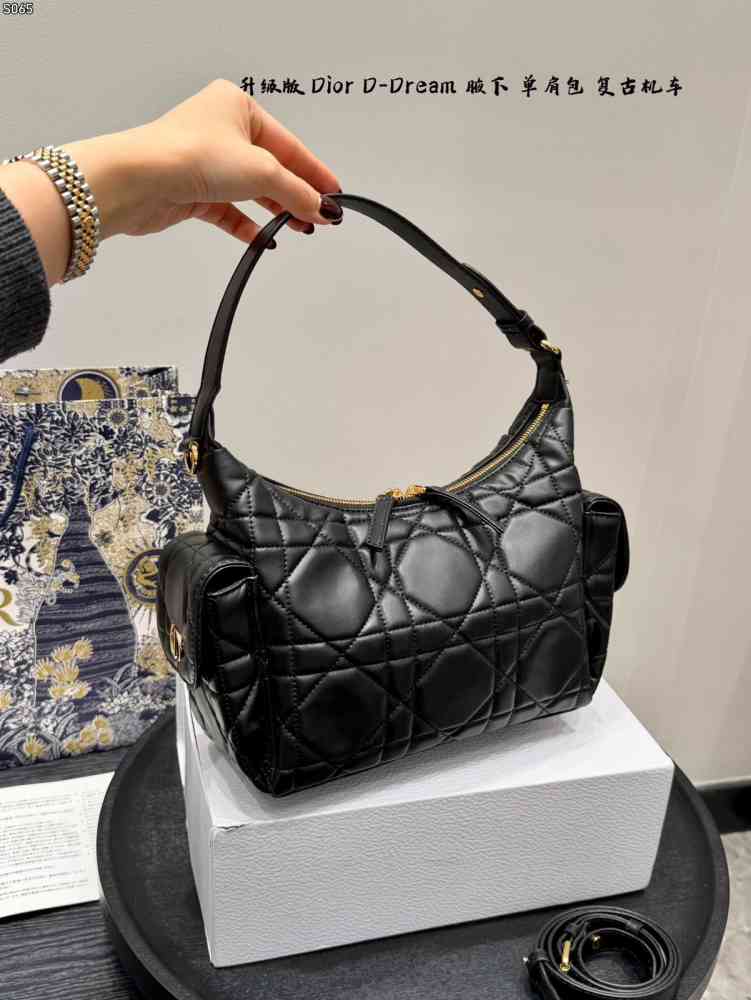 Christian Dior D-Dream Black Shoulder Bag-1