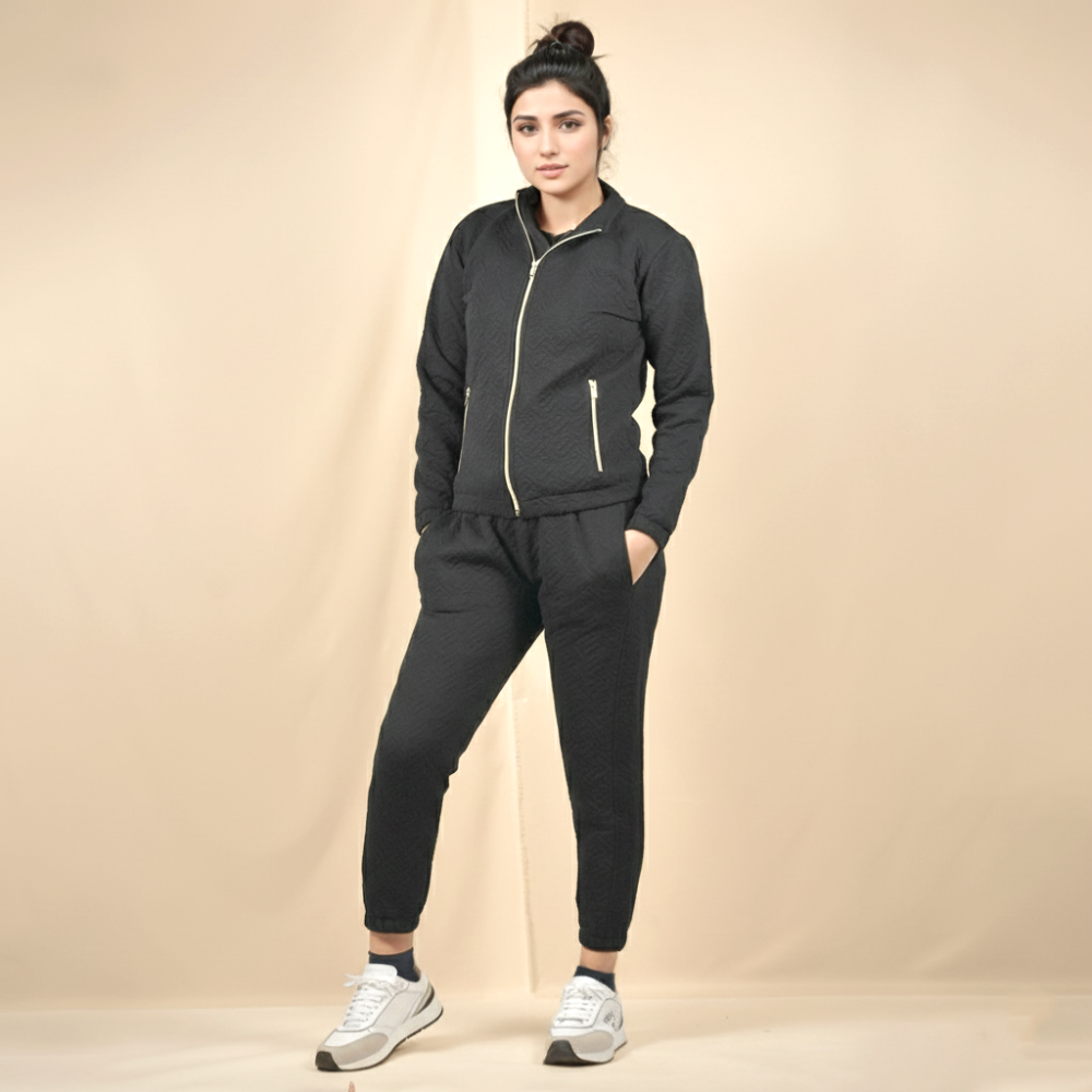Black Burberry Blue Premium Quality Tracksuit