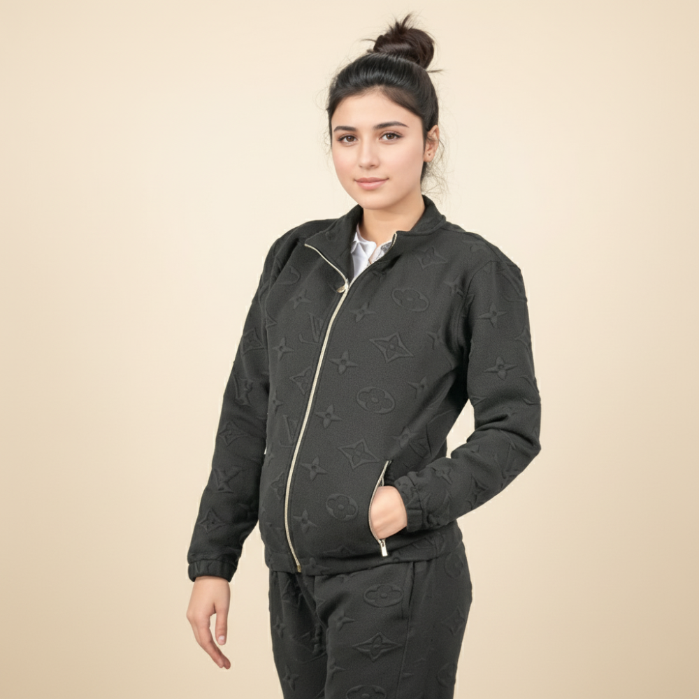 Black Louis Vuitton Blue Premium Quality Tracksuit