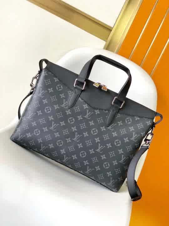 Louis Vuitton Black Ophidia Embossed Briefcase Laptop Bag-thumb-1