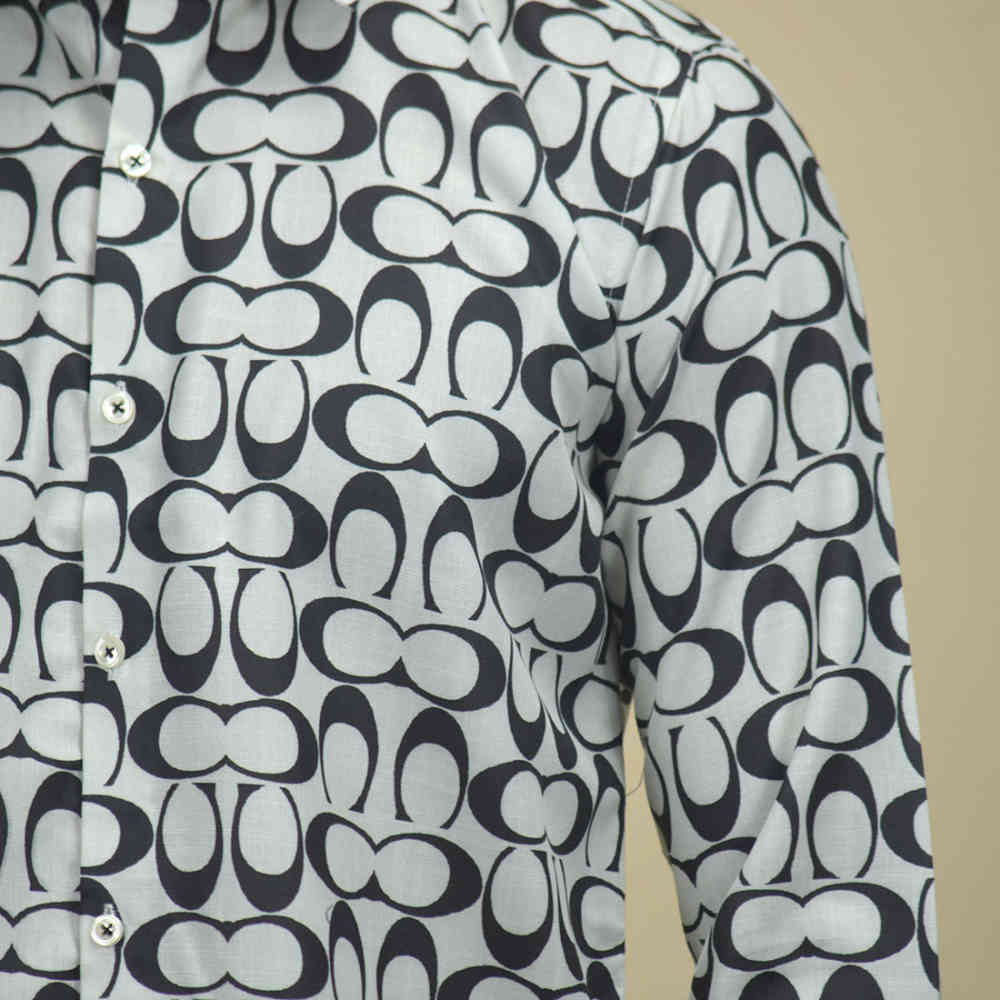 Coach Monogram Printed White Premium Shirt-4