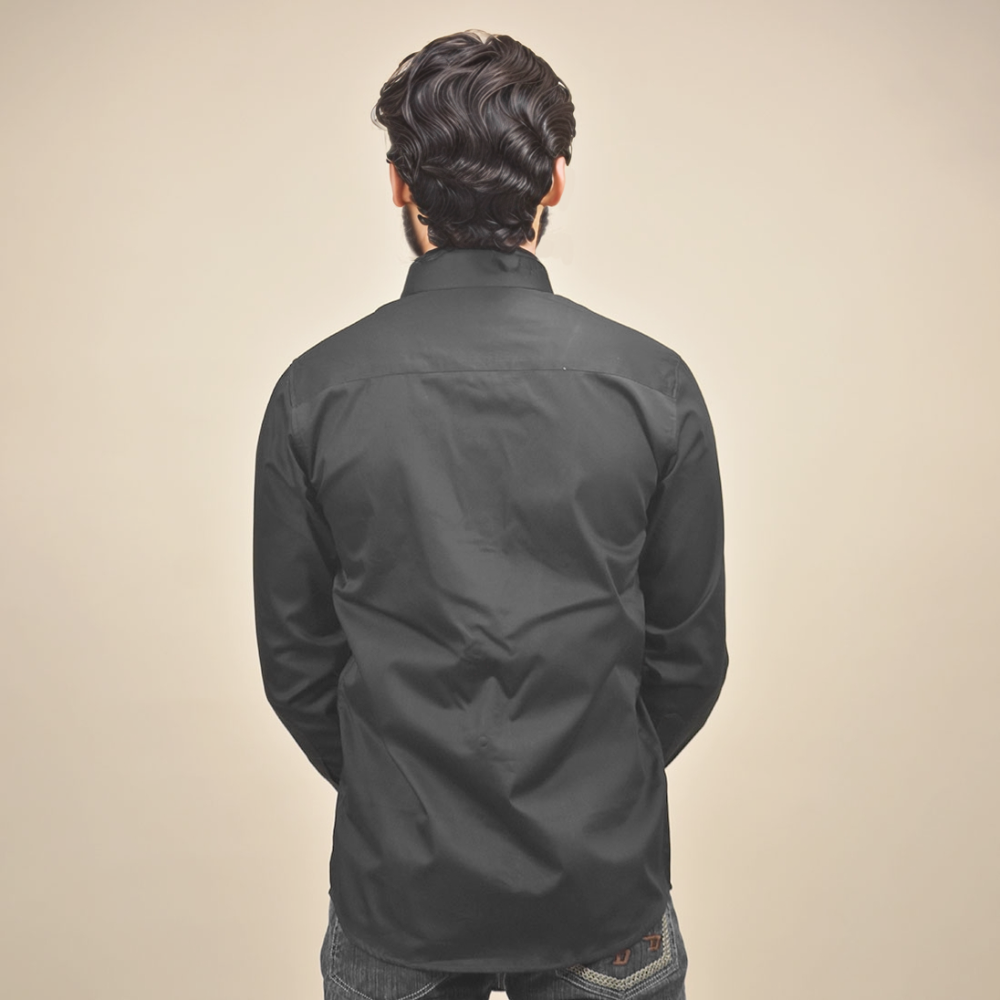Balmain Embroidered logo Black Premium Shirt-3