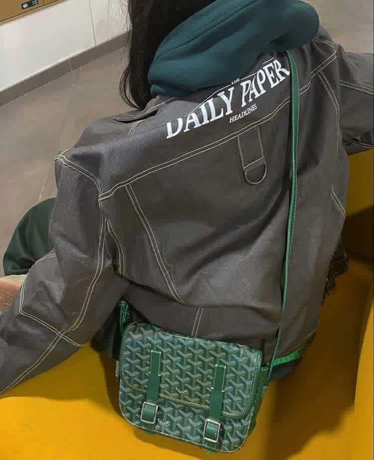 Goyard Green Premium Quality Pouch-1